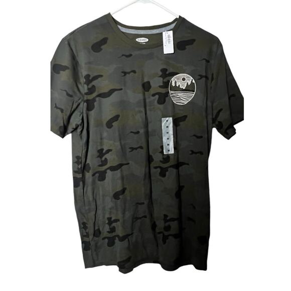Old Navy Soft Wash Camo Graphic Short Sleeve Crew Neck Sz M NWT - Picture 1 of 7